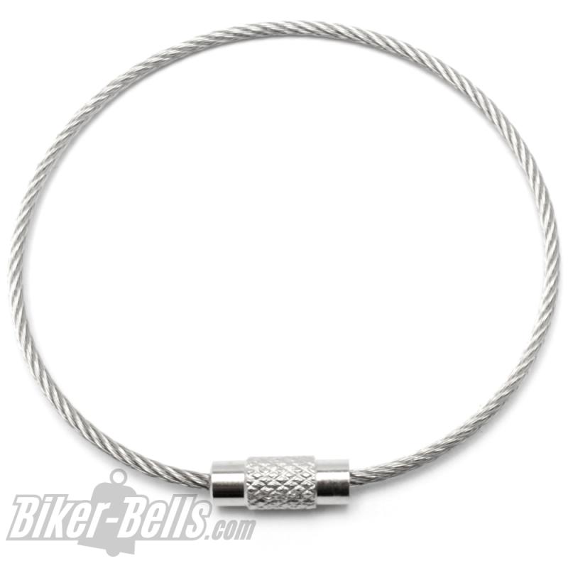 10cm Steel Cable with Screw Cap to Attach Biker-Bells to Motorcycle
